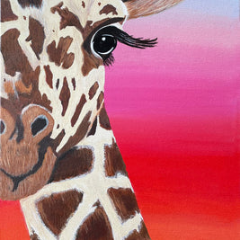 1/2 Giraffe Face Print