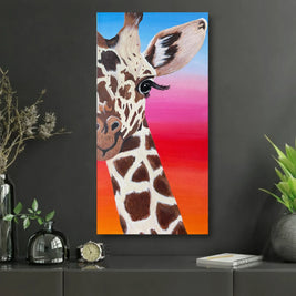 1/2 Giraffe Face Original Painting