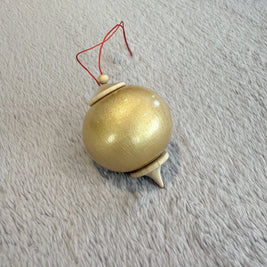 Iridescent Pale Gold Bauble Ornament