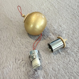 Iridescent Pale Gold Bauble Ornament