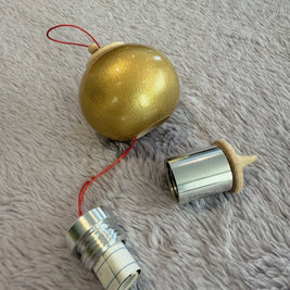 Iridescent Gold Bauble Ornament