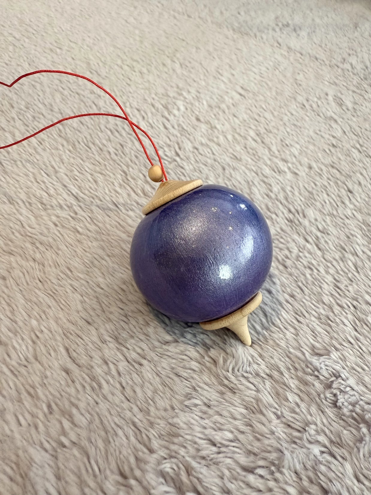 Iris Purple Bauble Ornament