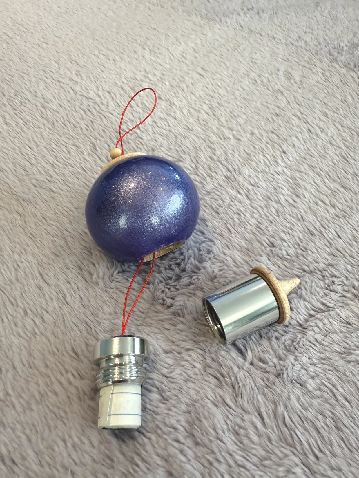 Iris Purple Bauble Ornament