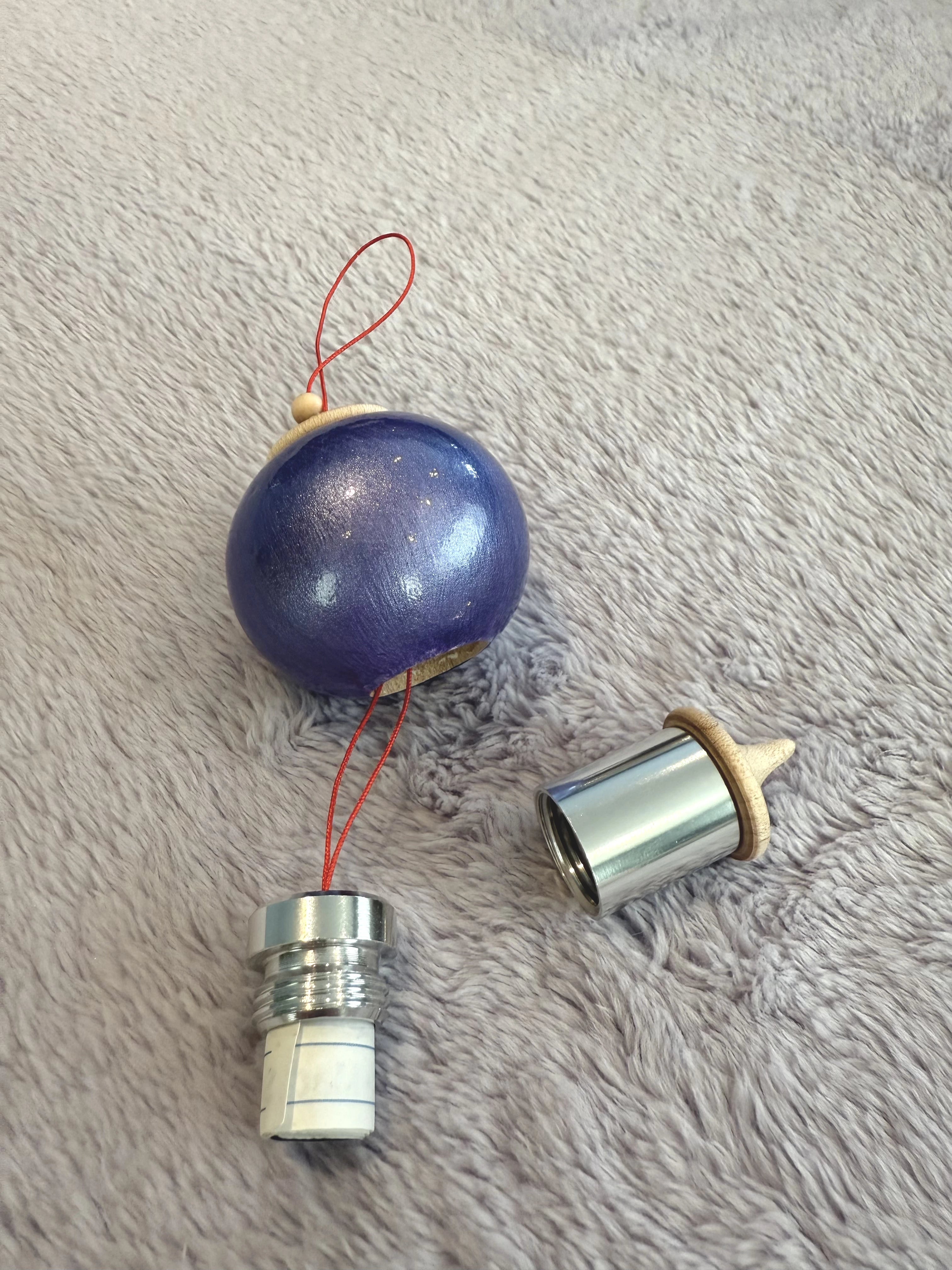 Iris Purple Bauble Ornament