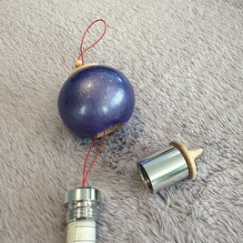 Iris Purple Bauble Ornament