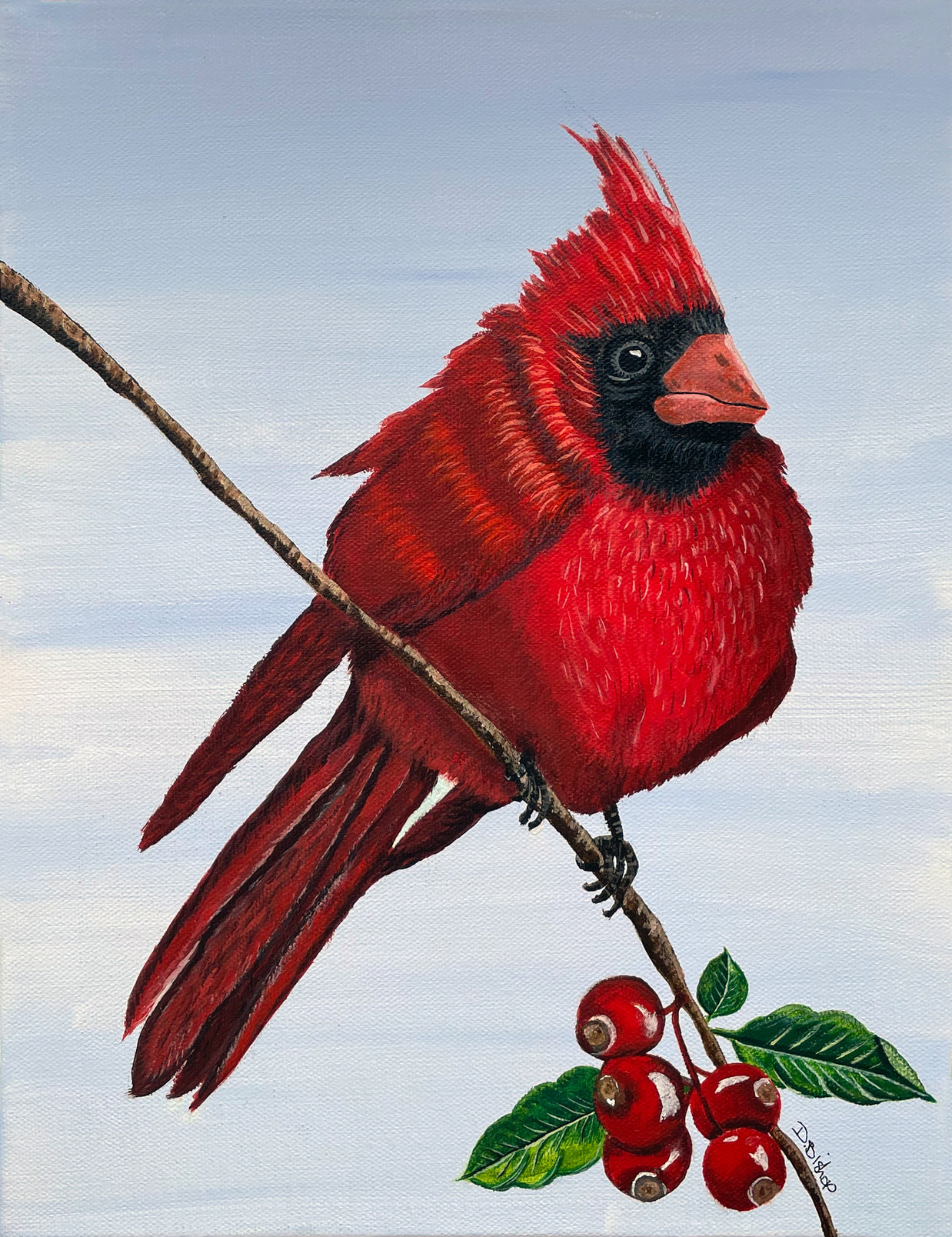 Cardinal Original Painting