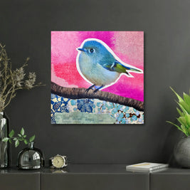 Bird With Tree and Japanese Papers Original