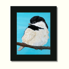 Blue Chickadee Print