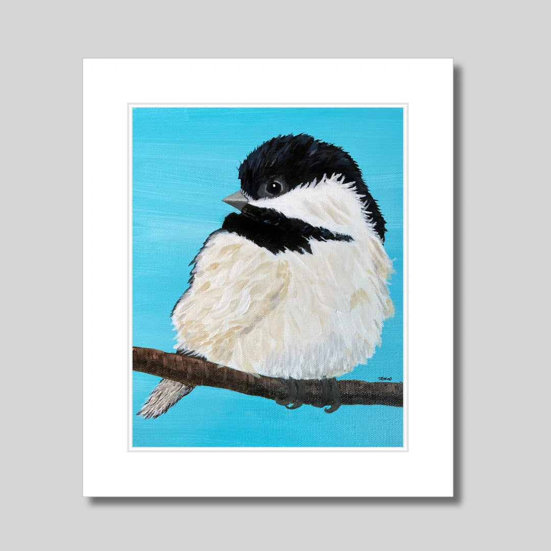 Blue Chickadee Print