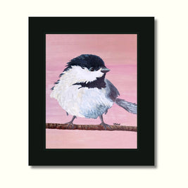 Pink Chickadee Print