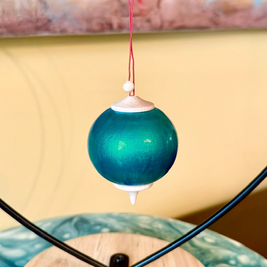 Teal Grotto Bauble Ornament