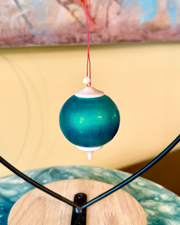 Teal Grotto Bauble Ornament