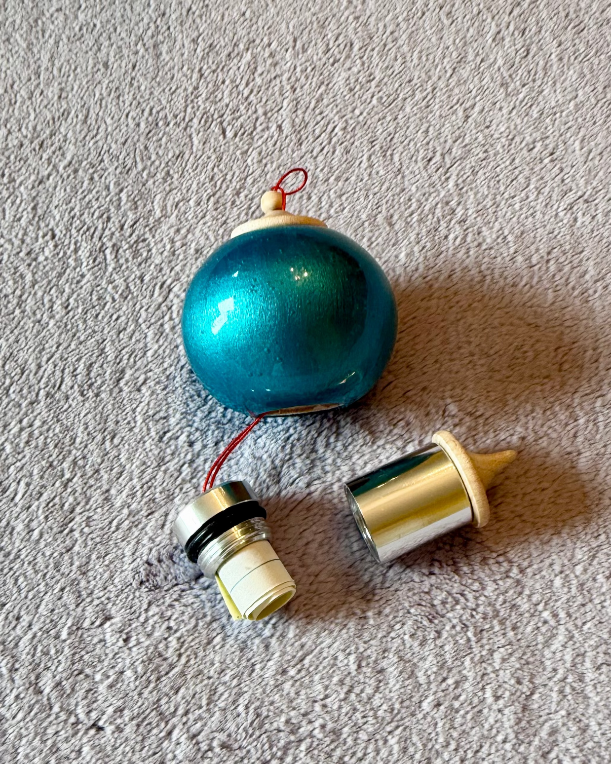 Teal Grotto Bauble Ornament