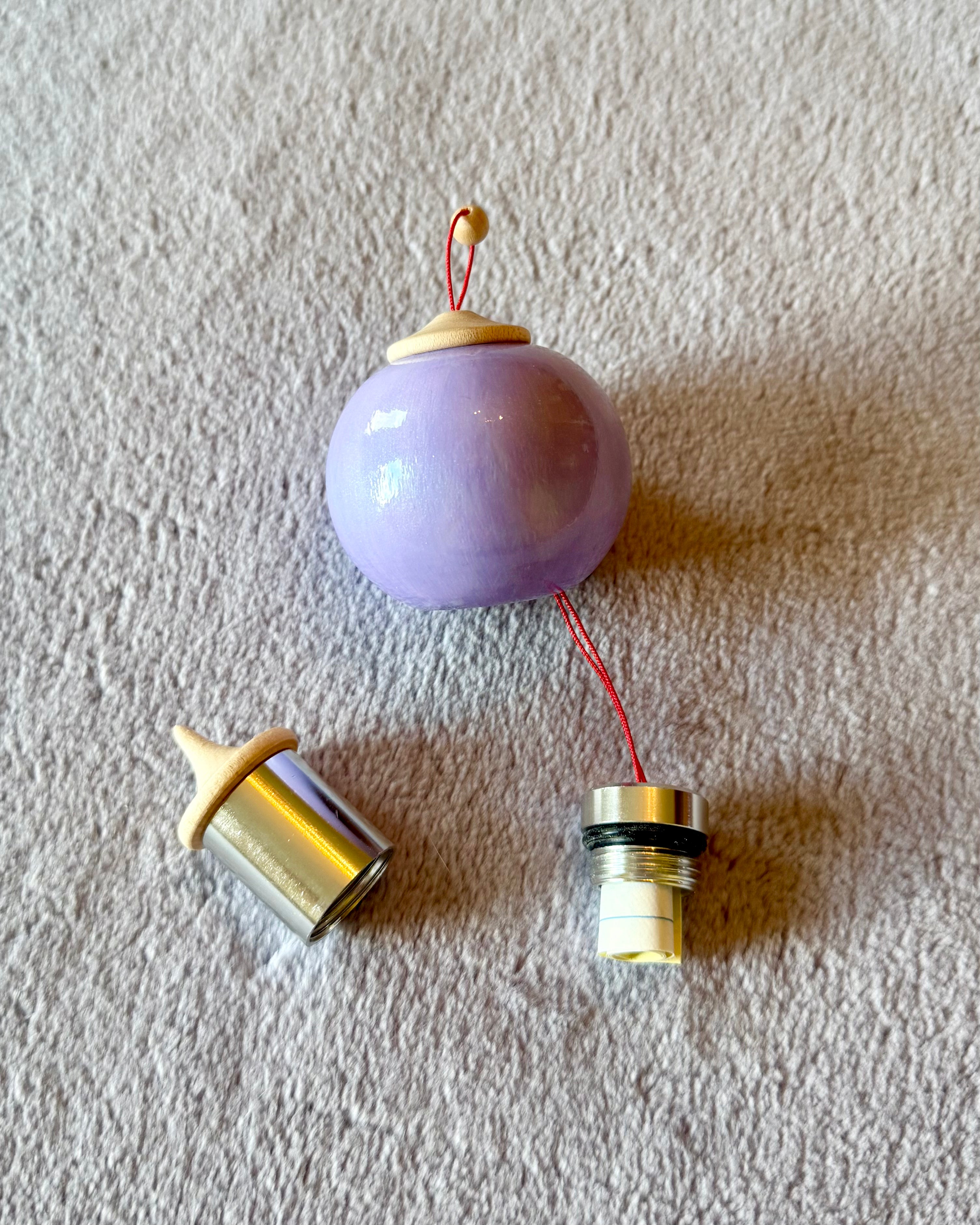 Pastel Lilac Bauble Ornament