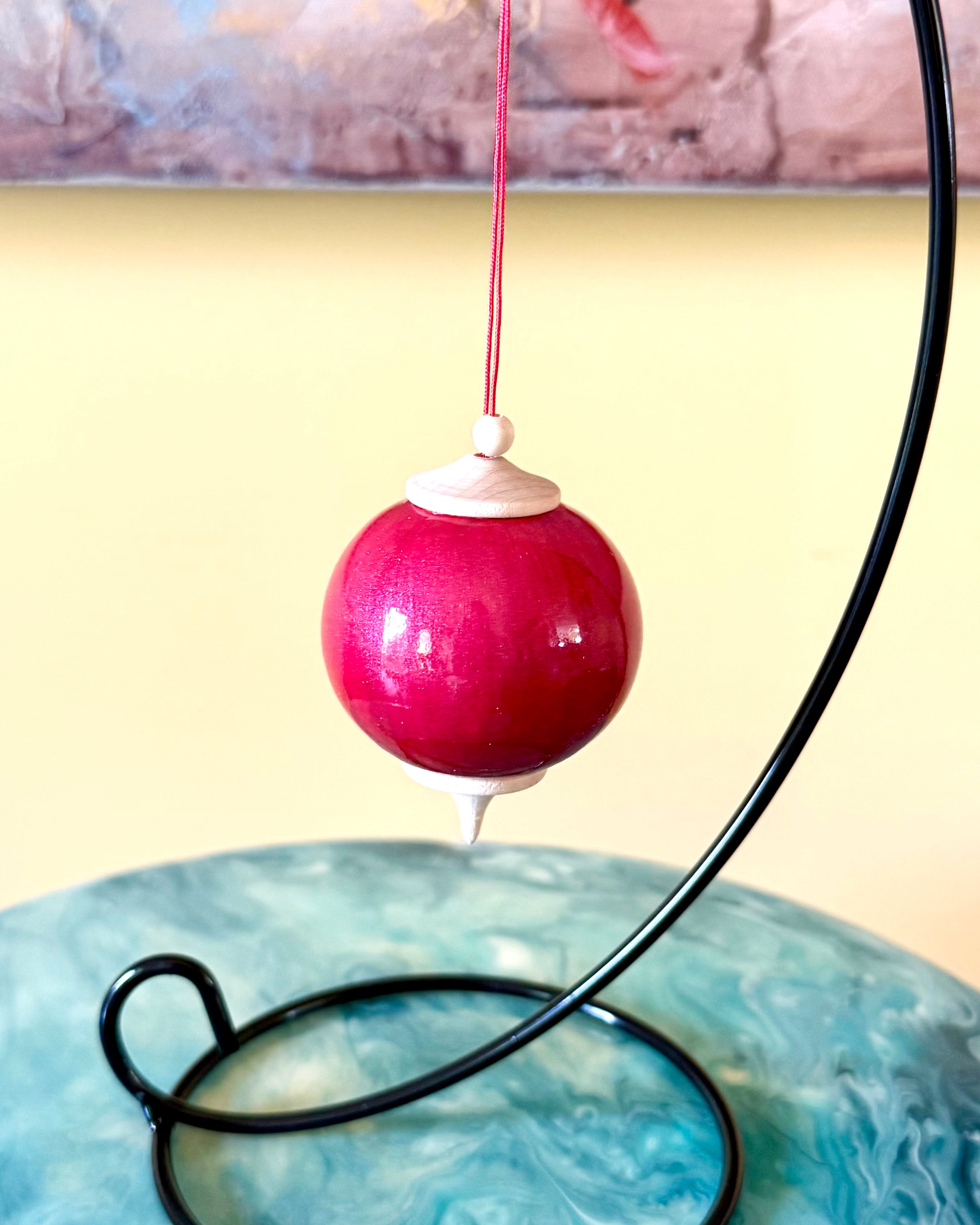 Pink Cherry Bauble Ornament