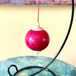 Pink Cherry Bauble Ornament