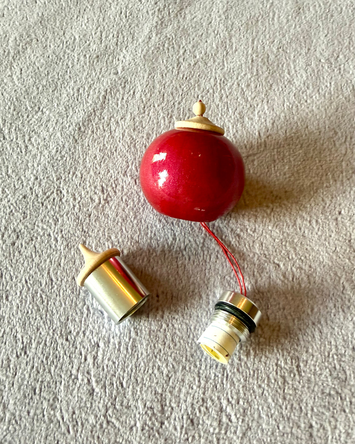 Pink Cherry Bauble Ornament