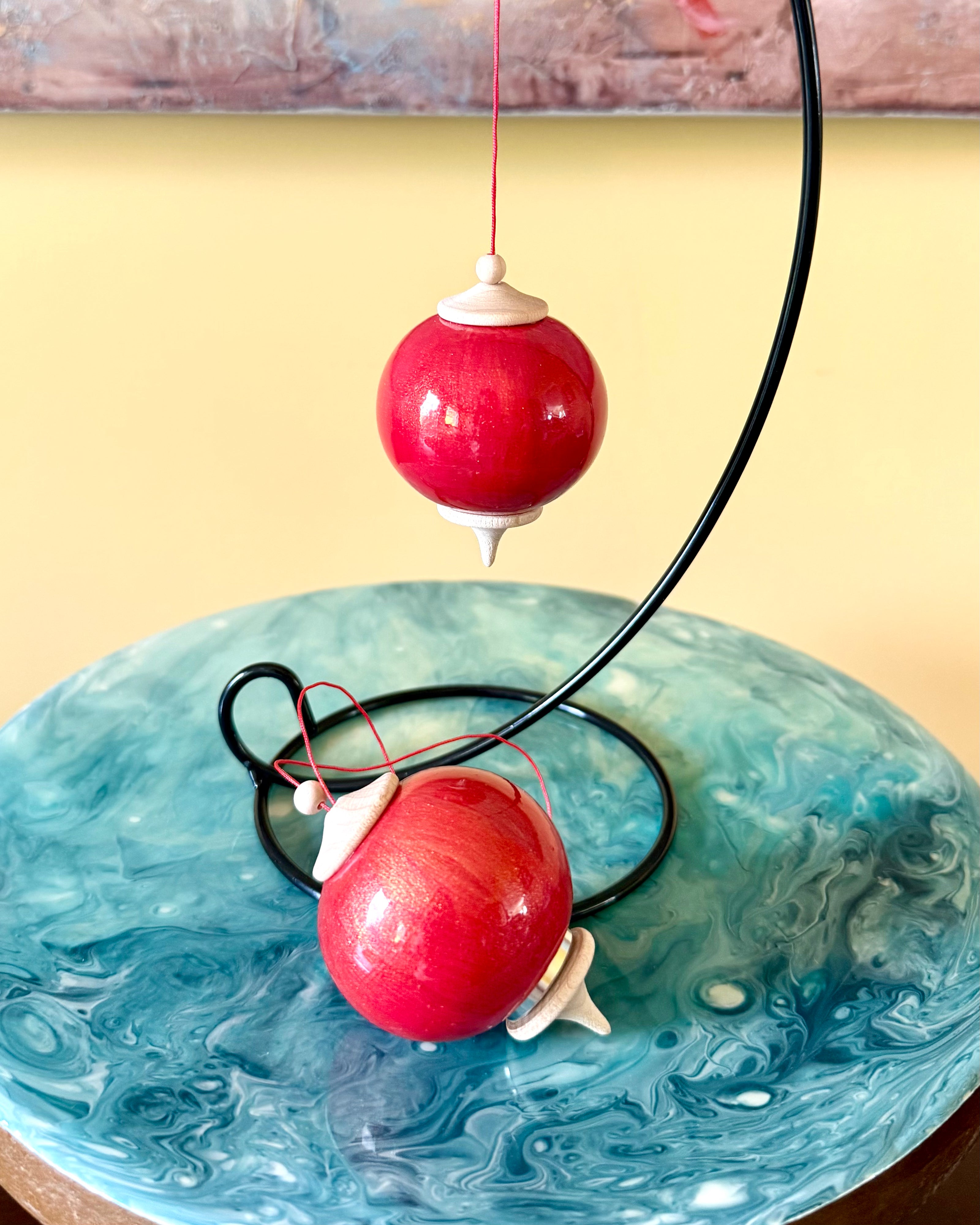 Golden Apple Bauble Ornament