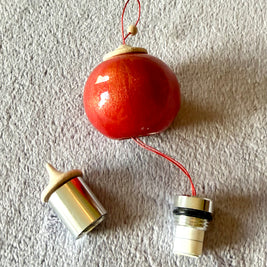 Golden Apple Bauble Ornament