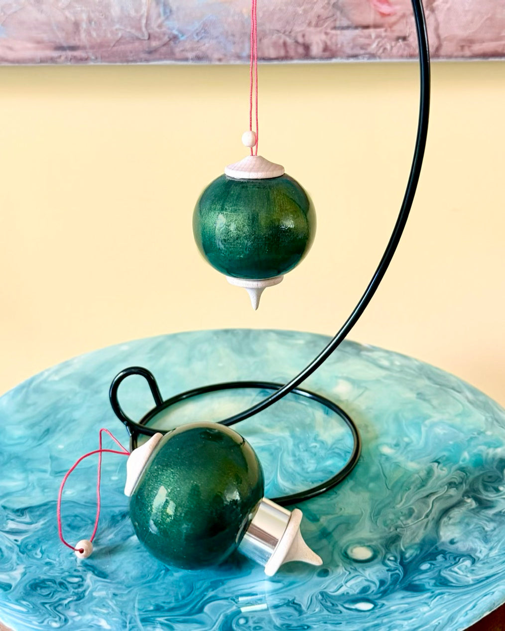 Dark Pine Bauble Ornament