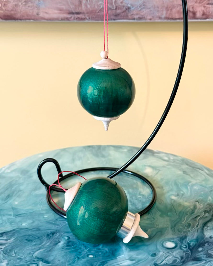 Jade Crystal Bauble Ornament