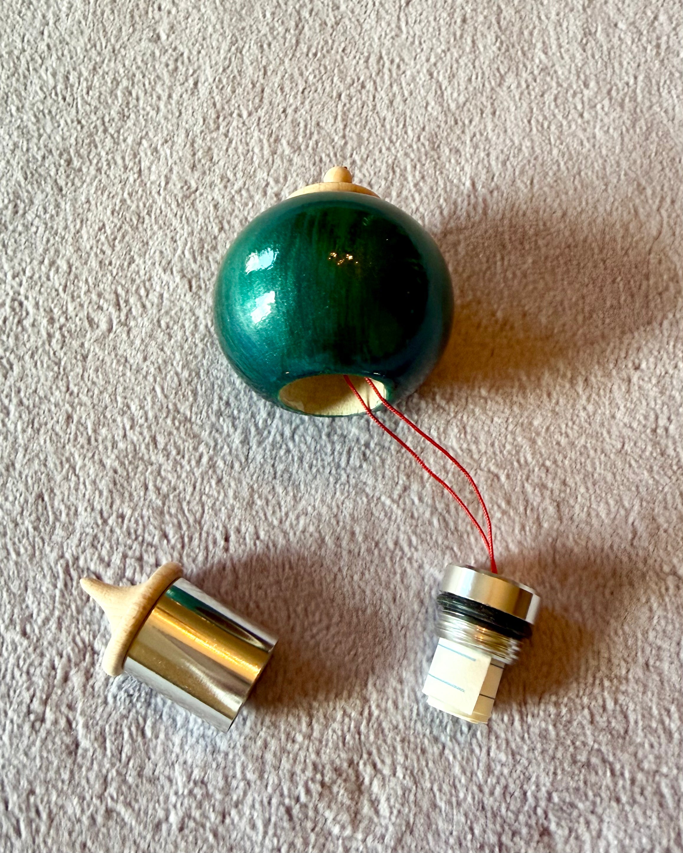 Jade Crystal Bauble Ornament