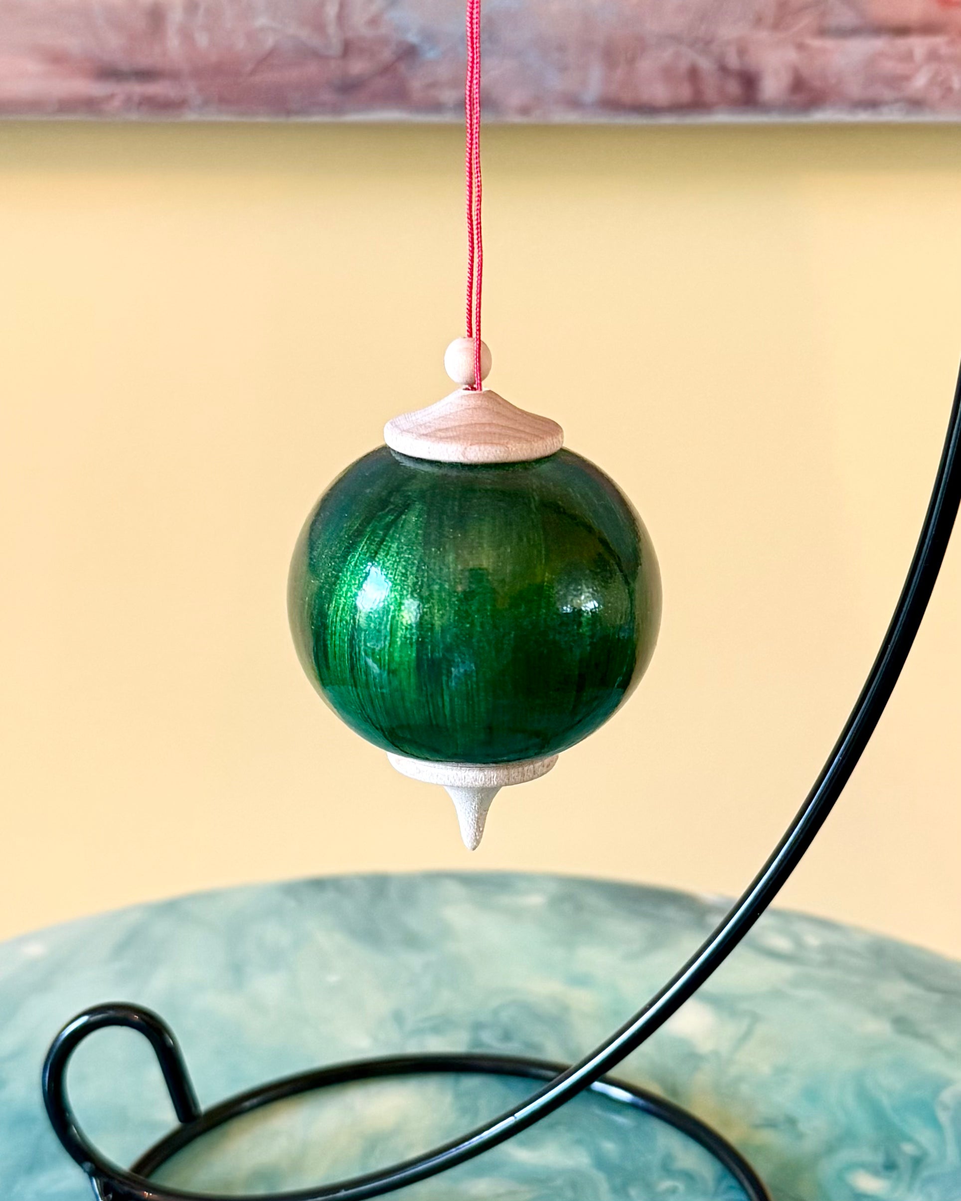 Botanical Green Bauble Ornament