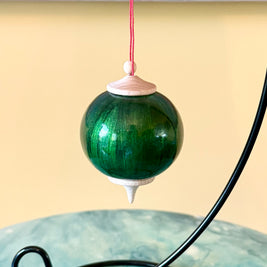 Botanical Green Bauble Ornament