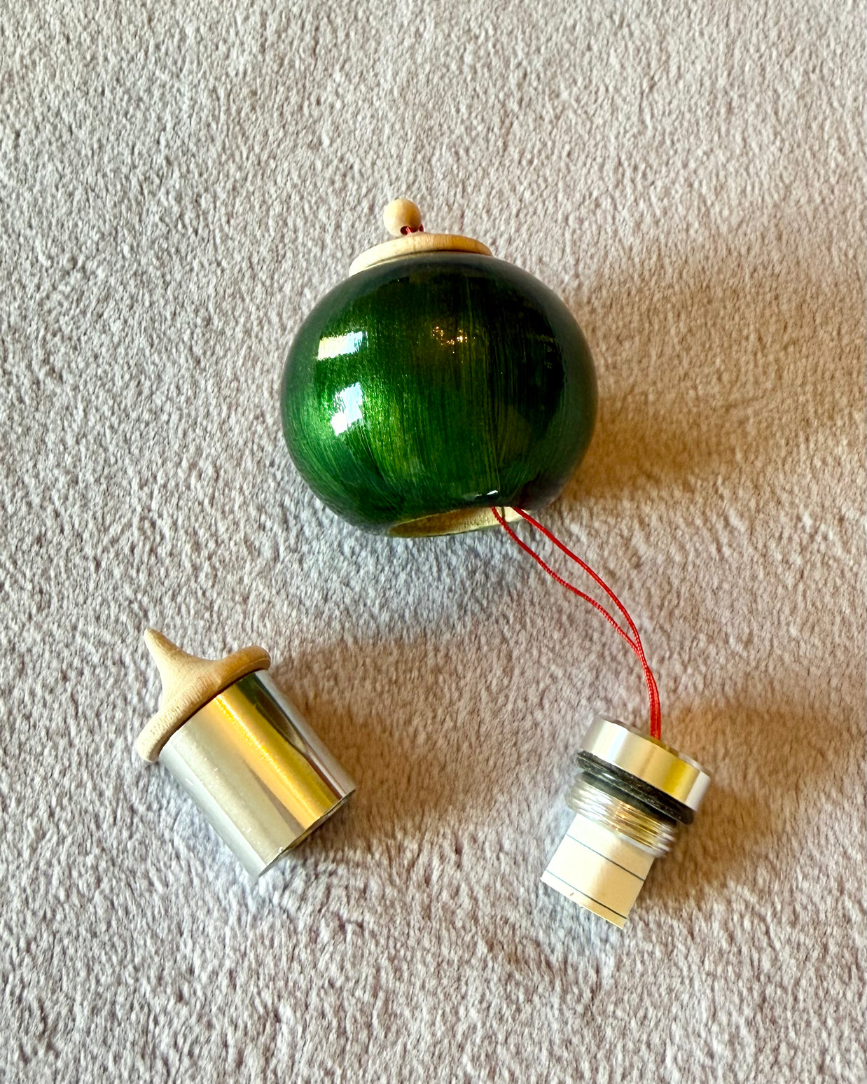 Botanical Green Bauble Ornament