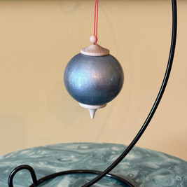 Titanium Silver Bauble Ornament