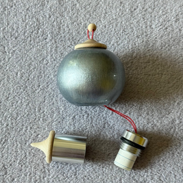 Titanium Silver Bauble Ornament