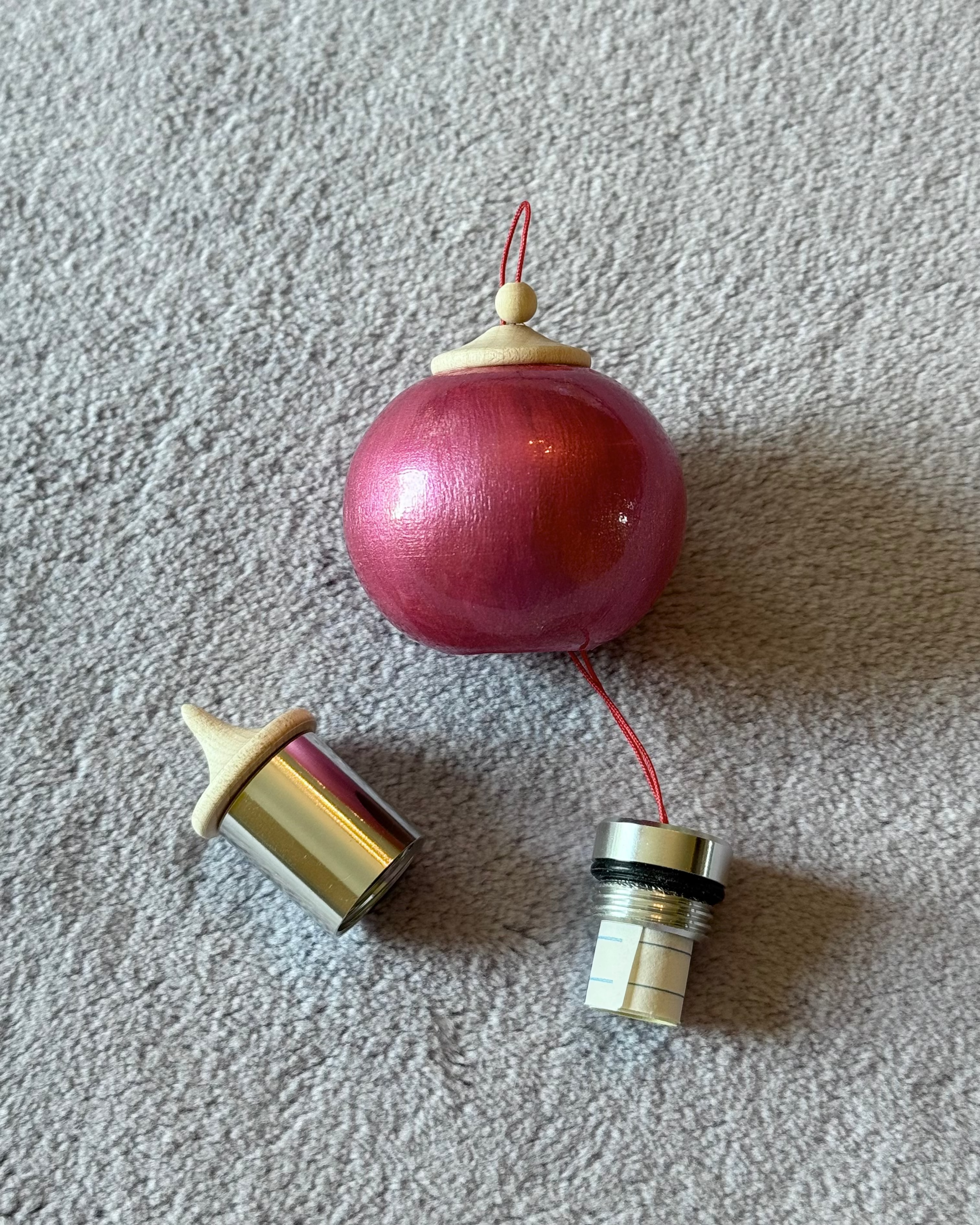 Raspberry Sorbet Bauble Ornament