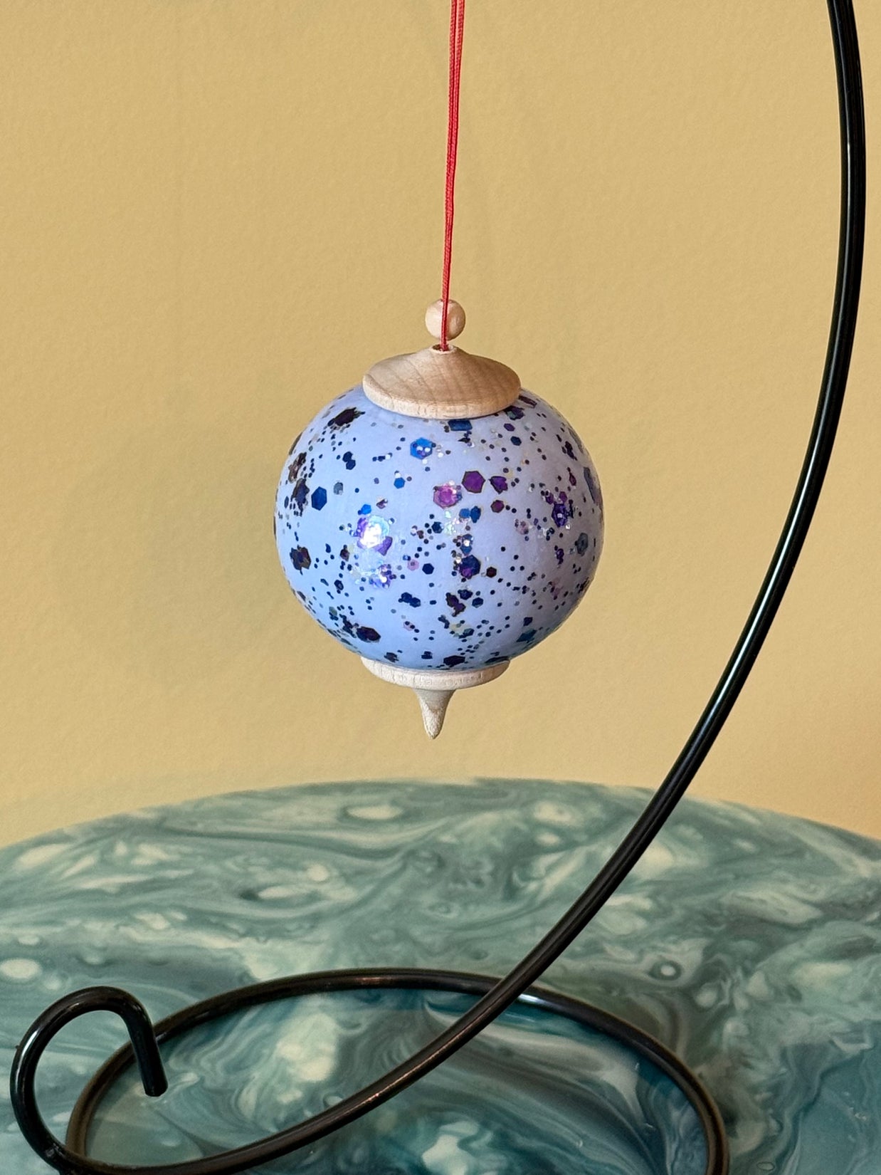 Lavender Galaxy “Specialty Pattern” Bauble Ornament