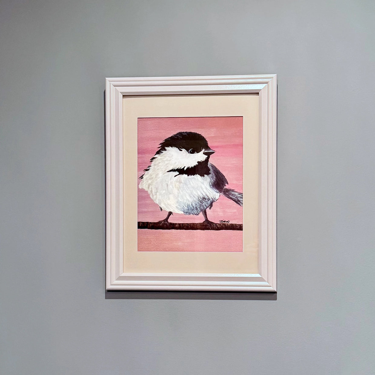 Pink Chickadee Print
