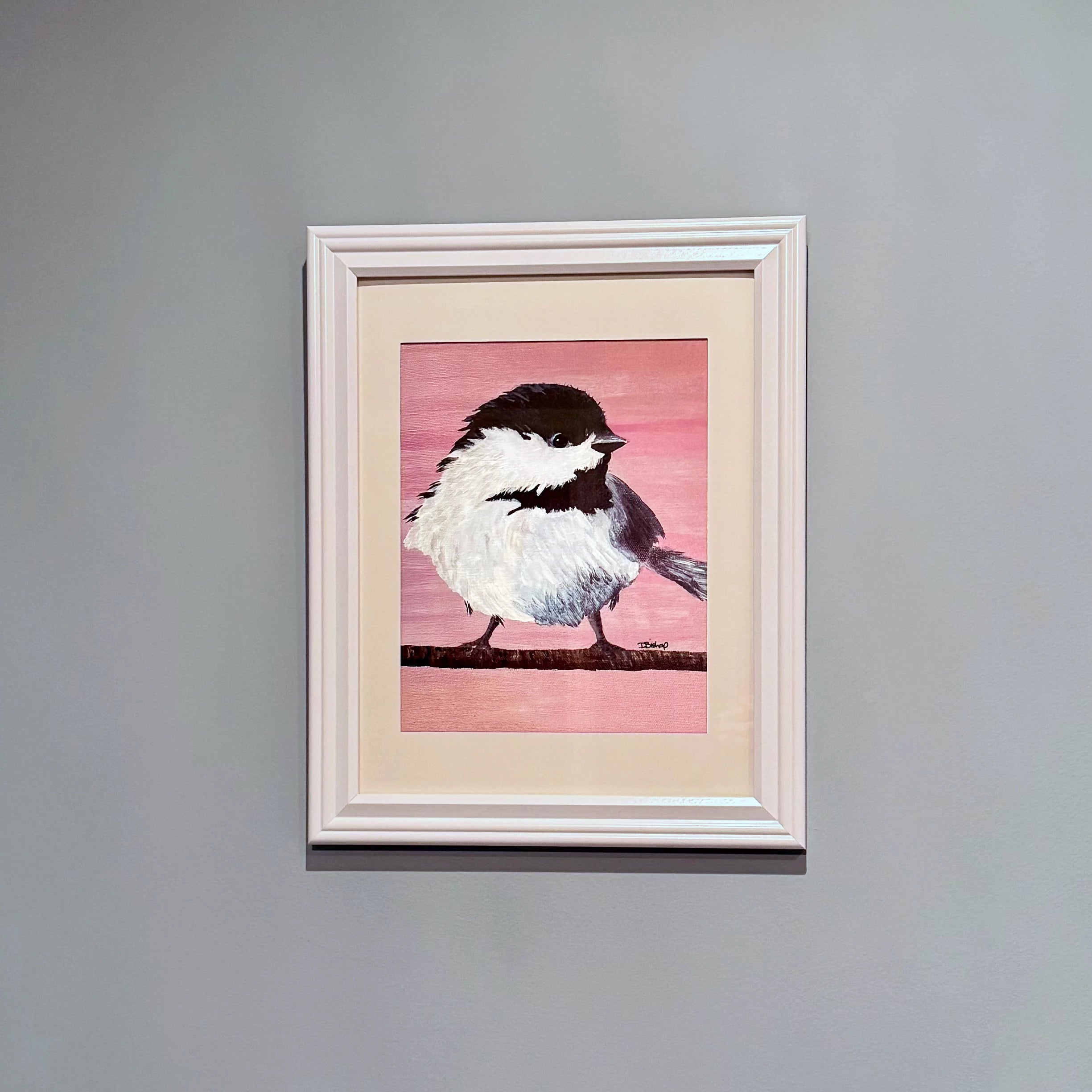 Pink Chickadee Print
