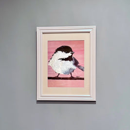 Pink Chickadee Print