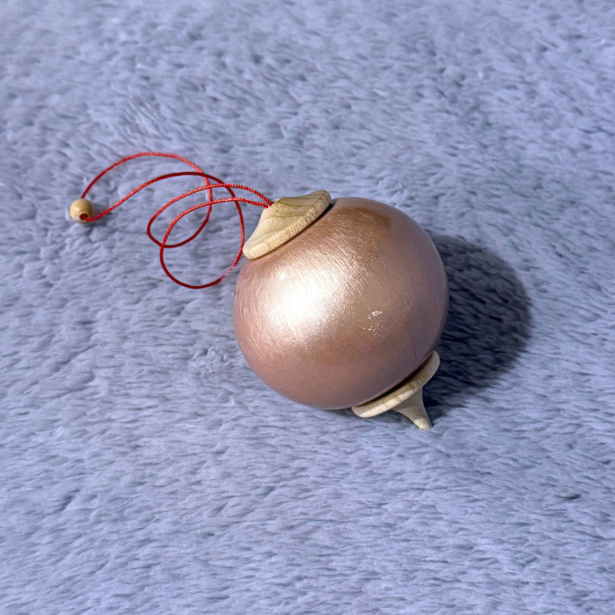 Rose Gold Bauble Ornament