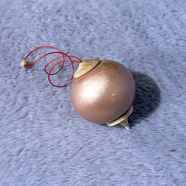 Rose Gold Bauble Ornament